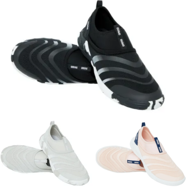 (국내매장판) 아레나 씨워커 아쿠아 슈즈 / 블랙 베이지 마블링 라이트 핑크