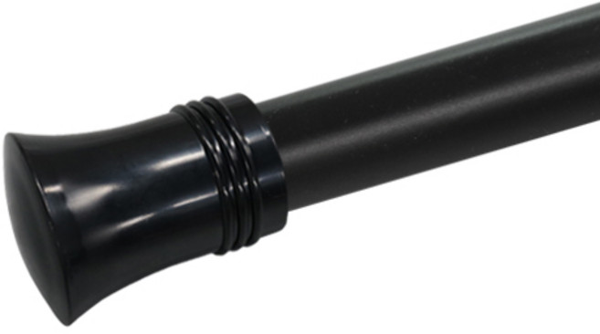 한국레일갤럭시 35mm 오로라 커튼봉 커텐봉, 블랙