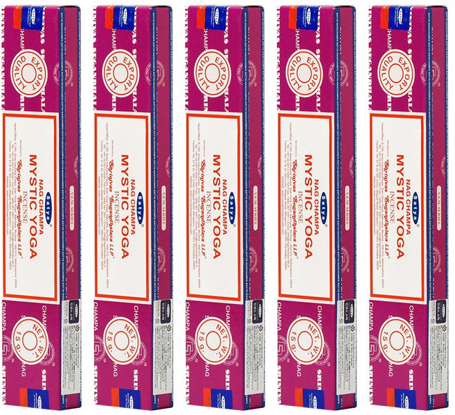 나그참파 인센스 스틱 15g 5개입 4종 향 중 택 1, 미스틱 요가