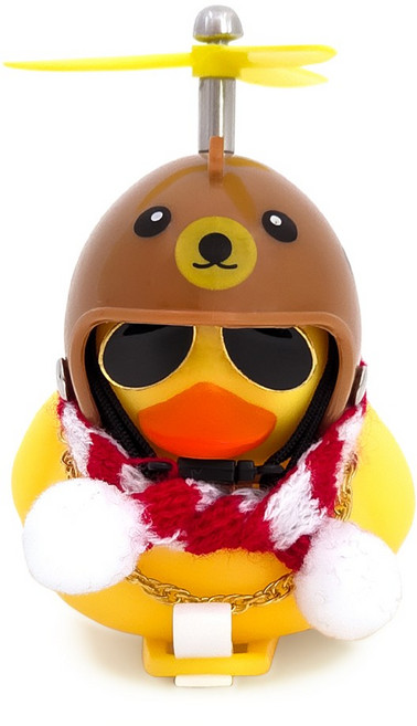 JJBB 러버덕 전조등 후미등 헬멧 오리 벨 프로펠러 라이트, 1개, 02