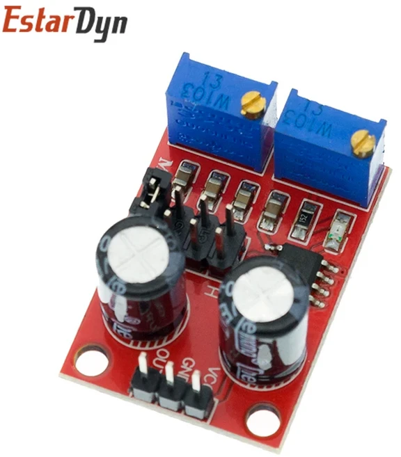 펄스 주파수 듀티 사이클 조절식 모듈 아두이노 DIY 키트용 구형파 신호 발생기 NE555 10kHz -200kHz, 02 Red NE555 Module