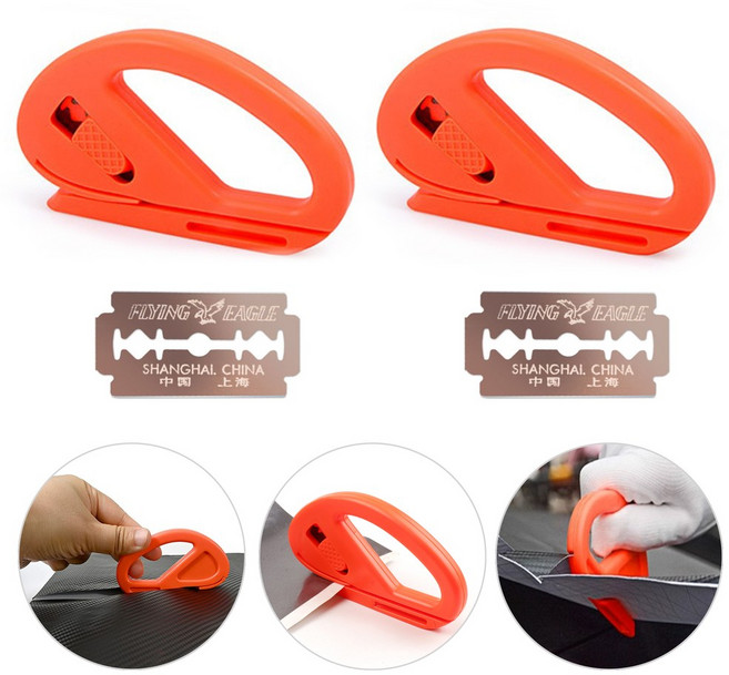 도나토르 필름지 시트지 랩핑 커팅칼2p, 2개, 오렌지