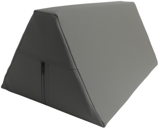 HE 그레이 레자 삼각베개 무릎 발 허리 다리받침 피부 마사지샵 병원용 한의원 정형외과 베개, 중, 1개