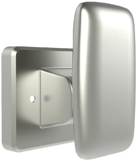 방문손잡이 도어락 레버 푸시풀락 P102 볼드 그레이, 1개