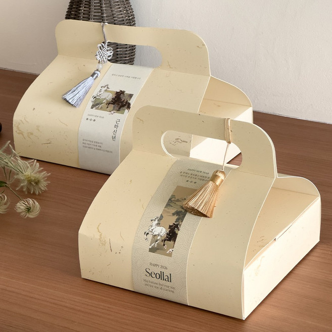 핸즈픽 손잡이 박스 화과자상자 12구 한과박스 6구 솔리드, 10개, 솔리드 핸들박스_18호