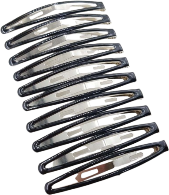 블랙 코팅에폭시 대형 검정 똑딱핀 10개세트