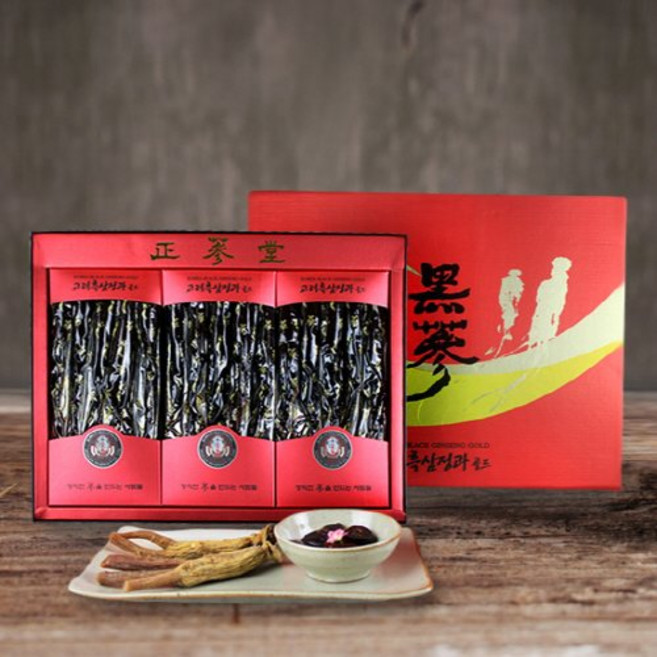 6년근 고려 흑삼정과1호(500g) 선물용 홍삼정과 어버이날 부모님 어르신 선물 명절 (20gX15개입), 15개, 33g