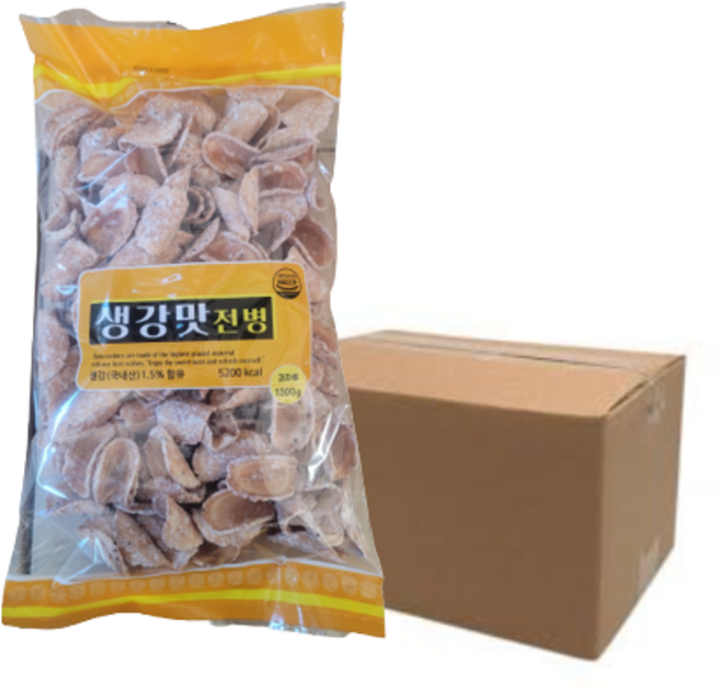신광제과 생강과자 생강전병 대용량 1.3kg, 2개