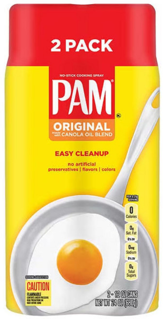 PAM 팸 오리지날 카놀라유 카놀라 오일 스프레이 226ml 2개