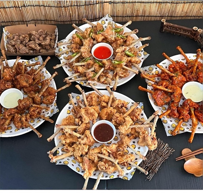 오리날개튀김 후라이드, 700g, 2개