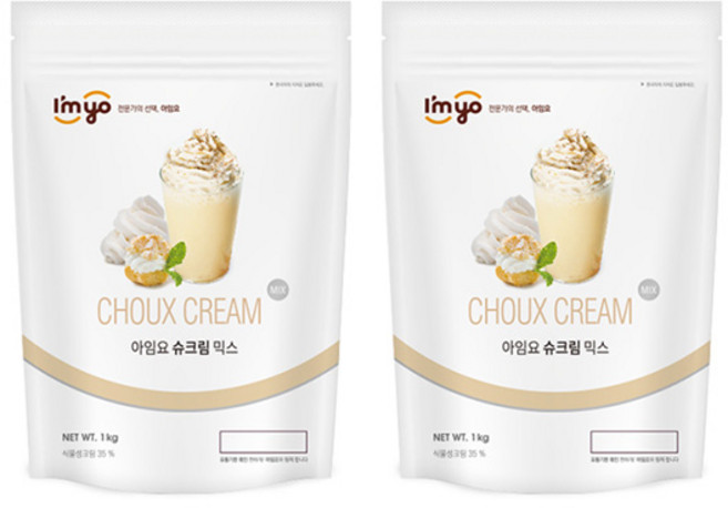 아임요 슈크림 믹스 파우더 1kg 2개세트, 2개, 1개입