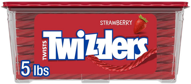 TWIZZLERS 트위즐러 딸기맛 할로윈 캔디 5파운드 Licorice Halloween Candy, 2.2kg, 1개