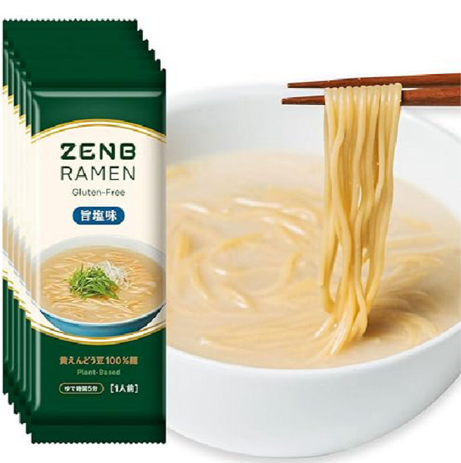ZENB 젠부 글루텐프리 콩라면 저탄수 식이섬유 시오라멘 6개 세트