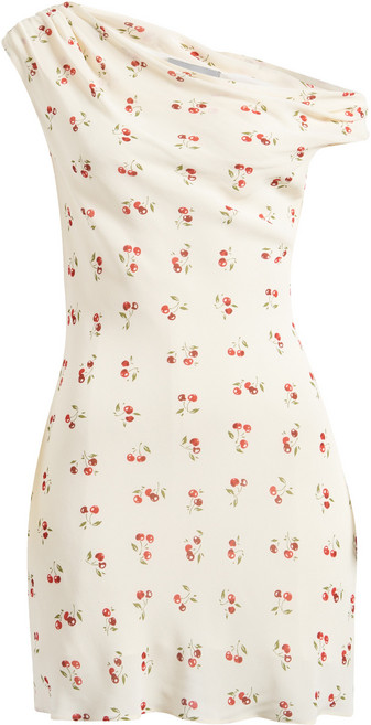 리포메이션 여성 크리스틴 변형 넥 미니원피스 드레스 (관부가세포함가)