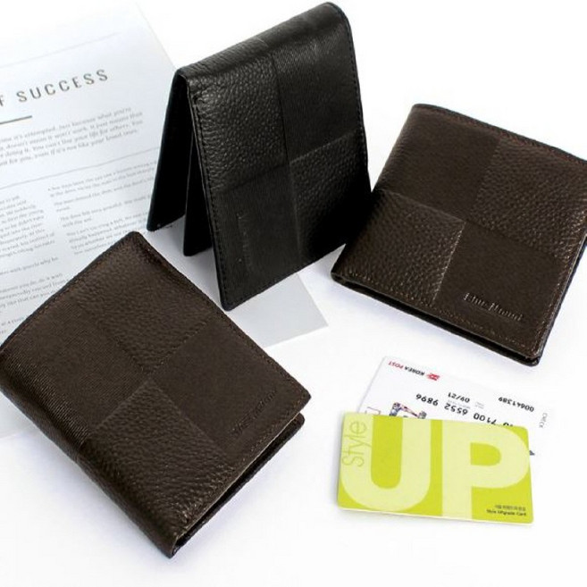 남자 지갑 소가죽 고급 반지갑 카드 미니 프리미엄 무지 단색 심플
