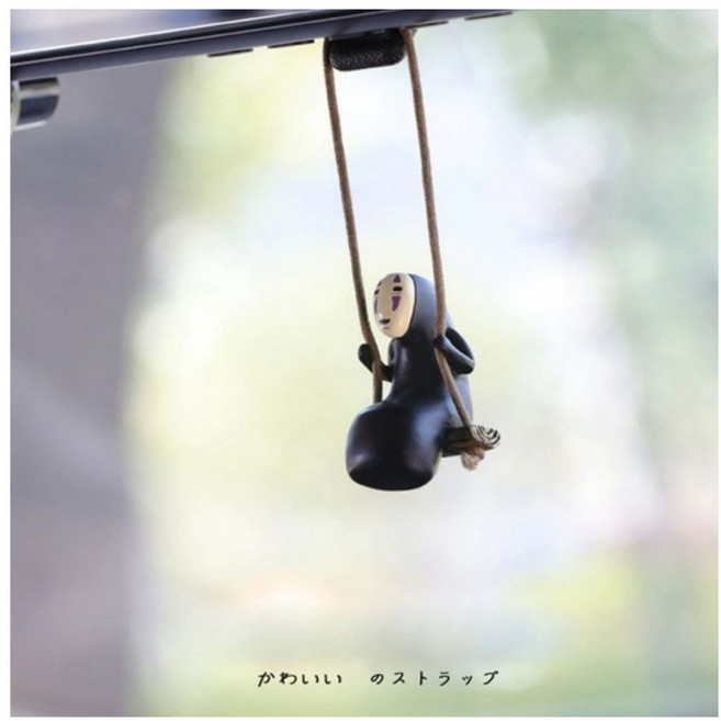 자동차 액세서리 가오나시 펜던트 자동차 백미러 펜던트 생일 선물 자동차 장식 장식품, 1개