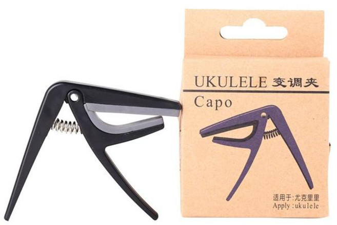 IRIN Professional 우쿨렐레 카포 싱글 핸드 퀵 체인지 Ukelele Capo 4 Strings 하와이 기타 Capos 부품 액세서리, [01] black, 1개, [01] Black