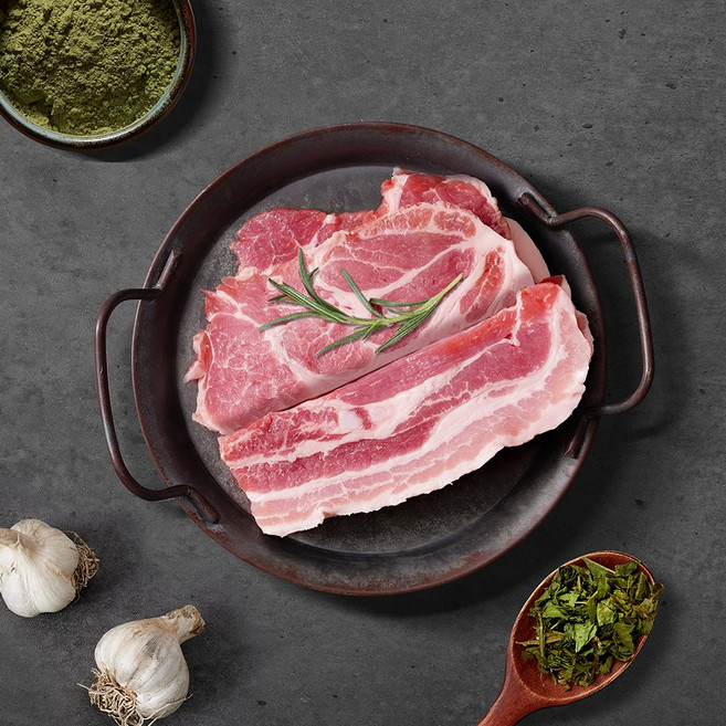 [보성녹돈] 한돈 삽겹살 500g+목살 500g총1kg, 500g
