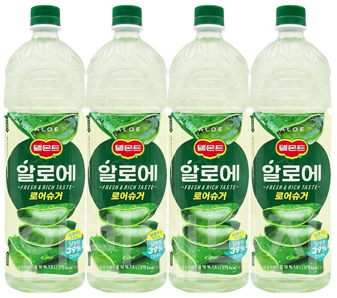 델몬트 알로에 주스, 4개, 1.5L