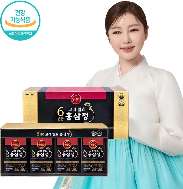 휴럼 6년근 발효홍삼정 홍삼농축액 건강기능식품 5대 기능성 진세노사이드, 1개, 800g