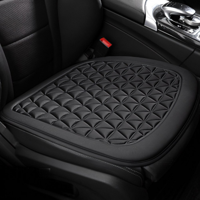 유루카 차량용 방석 운전석 사계절, 1개, (Black) 블랙