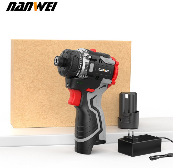 NANWEI 16 8V 무선 속도 드라이버 이온 드릴 이중 휴대용 범용 브러시리스, NWS50451C