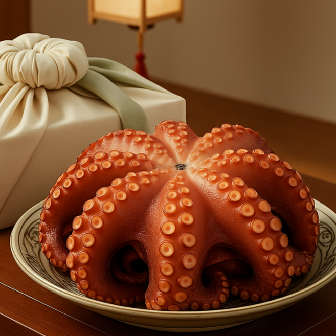 [소담어반] 대왕 자숙 문어 한마리 선물세트 선물용 제수용 가정용, 1개, 1.3kg 1마리