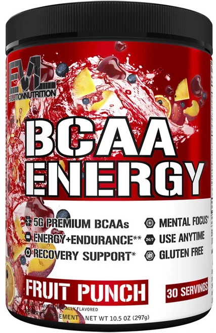 EVLUTIONNUTRITION BCAA 에너지 프루트펀치, 1개, 297g - 쿠팡