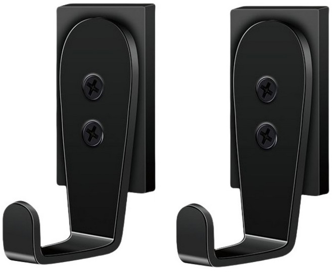 슈랜헤이 사각 다용도 무타공 자석걸이 2개, 1세트, 블랙