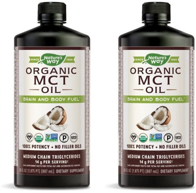 네이쳐스웨이 MCT 오일 브레인 앤 바디 퓨얼 비건 키토, 887ml, 2개 - 쿠팡