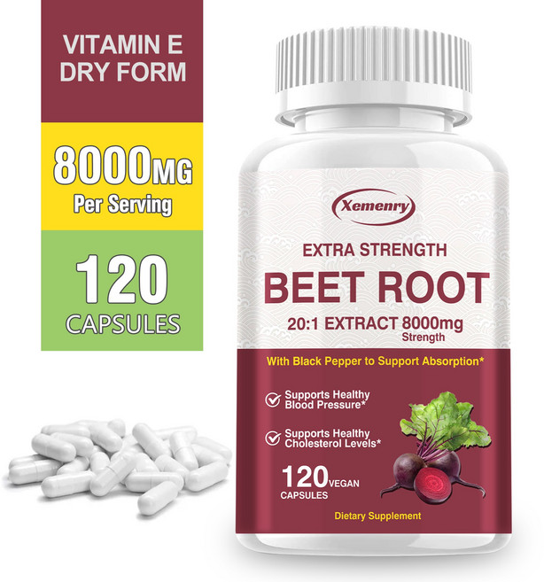 비트뿌리 120개 - 산화질소 부스터 혈액순환 촉진 심장 건강 에너지, 1개, 60정