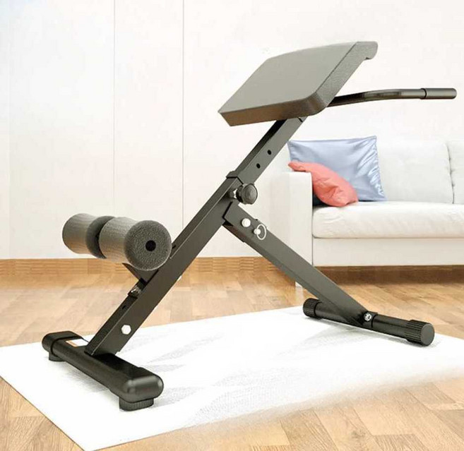 코어근육운동 익스텐션 기구 허리 강화 백익스텐션 기립근, 골드 분할 패널 접이식