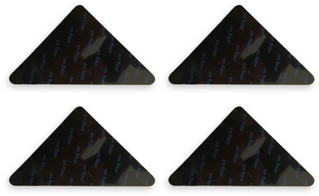 생활살림 카페트 고정 패드 러그 미끄럼 방지 반영구 스티커, 삼각형 4p, 1개
