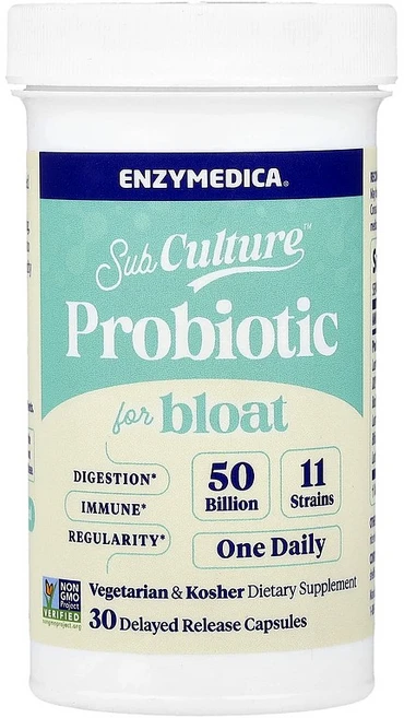 엔자이메디카 서브컬쳐 여성 프로바이오틱스 500억 CFU 유산균 캡슐 Enzymedica SubCulture Probiotics for Women, 1개, 30정 - 쿠팡