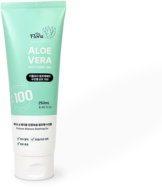 더플로라 알로에베라 수딩젤(튜브형) 보습 진정 수분크림, 250ml, 1개