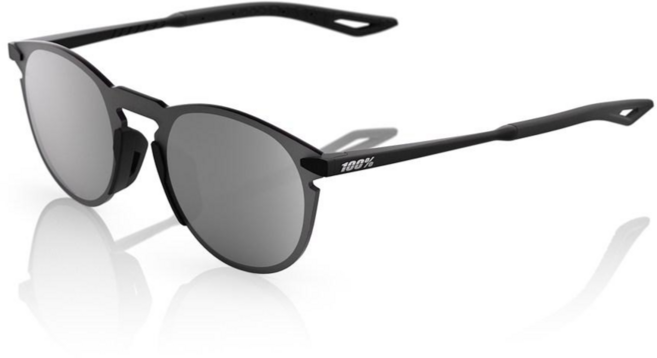 백퍼센트 100프로 레제르 라운드 매트 블랙 / 실버 미러 렌즈 야구 러닝 자전거 골프 등산 미러 라이프 스타일 선글라스, 1개