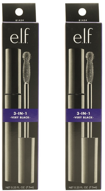 e.l.f. 3-in-1 마스카라 7.5ml, Very Black, 2개