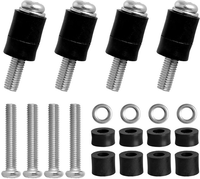 벨레온 벽걸이 나사 볼트 TV용 - M8 x 45mm 25mm 스페이서 포함 견고한 하드웨어 50인치 55인치 60인치 65인치 70인치 75인치 82인치 TV와 호환, Belleone 벽 장착 나사 볼트 삼성 TV에 적합