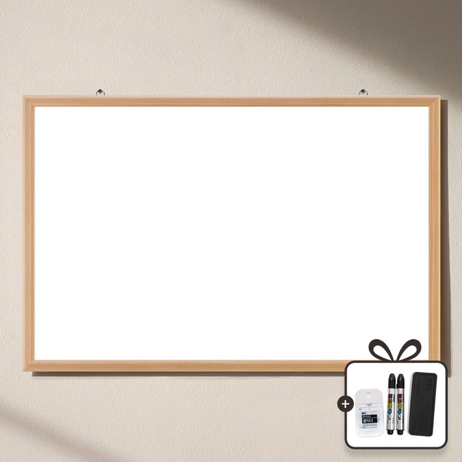 토탈하얀칠판 자석화이트보드, 메플우드