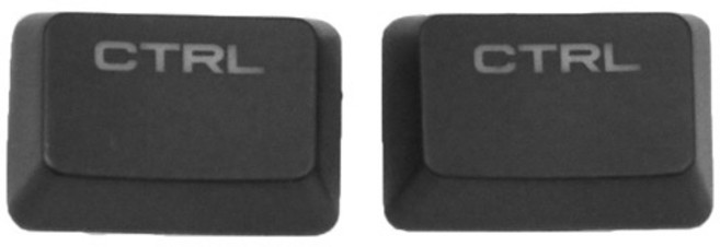 커세어 K70 LUX K70 LUX RGB K95 식 키보드용 ABS 키캡 블랙 신제품, [04] 2pcs Ctrl