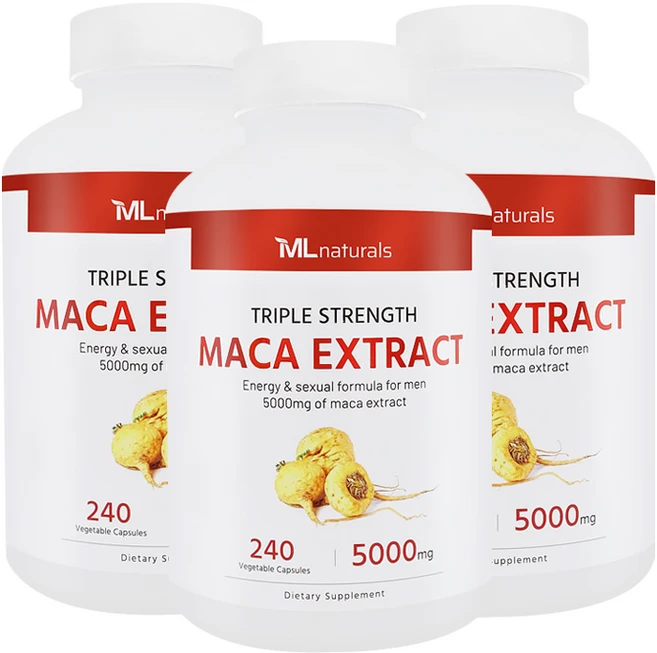 [미국번개배송] 착한명품 마이라이프 내추럴스 마카 5000mg 240 야채캡슐 3병, 3개, 240정 - 쿠팡