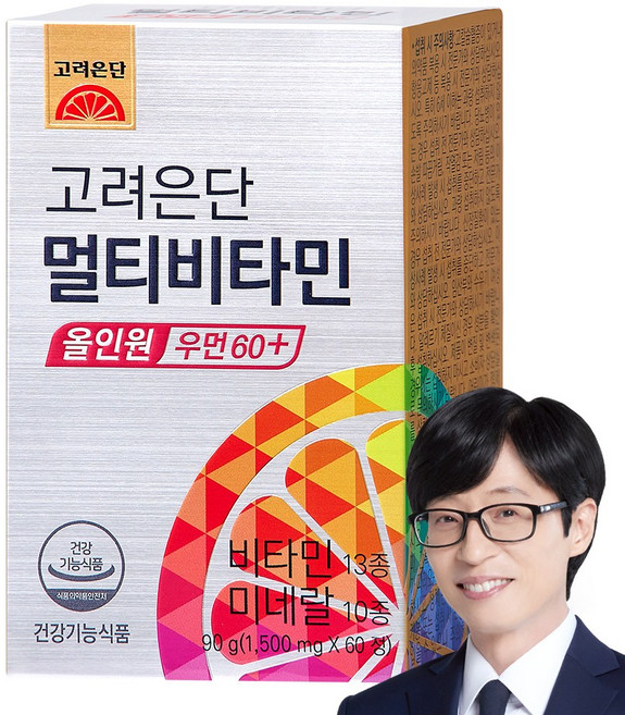 고려은단 멀티비타민 올인원 우먼 60+, 60정, 1개