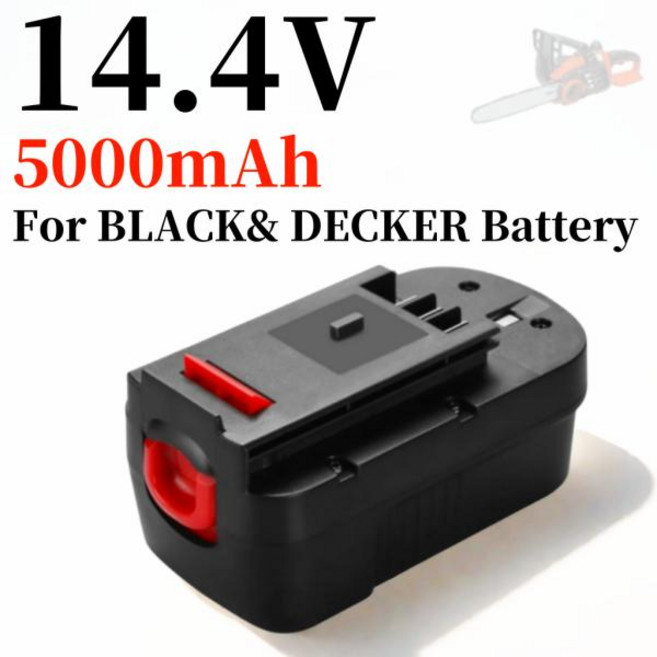 블랙 앤 데커용 배터리 파이어스톰 FSB14 FS140BX 499936-34 교체용 14.4V HPB14 5000mAh Ni-Mh, 5000, 1개, 1개입