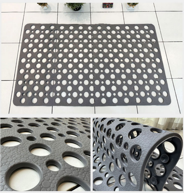 핏투핸드 욕실매트 욕조미끄럼방지매트 화장실 바닥 건식 매트, 그레이, 1개