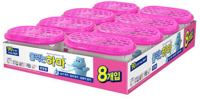 물먹는 하마 옷장용 제습제 300g 8개입 1개