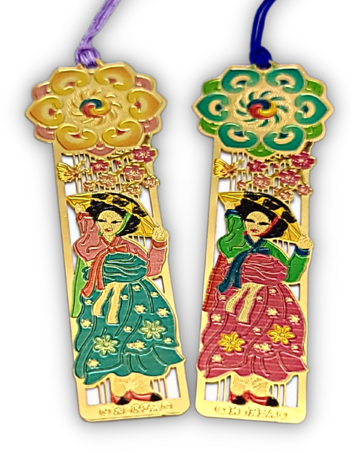 한국민예사 전통 금장 금속 책갈피 북마크 Korean bookmark 74종, 37 어우동