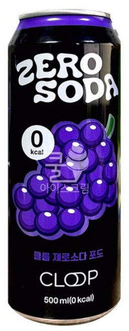 클룹 제로소다 포도 500ml 1개 클룹제로소다 제로소다 제로음료 무설탕 무가당 파인애플