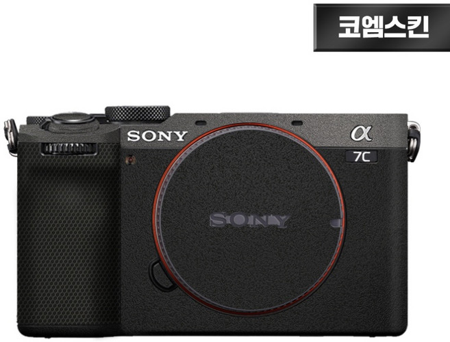 [코엠스킨] 소니 A7C2 II 2세대 A7CR 카메라 스크래치 보호 필름, 1개, 다크그레이 + 리치그레인[믹스]