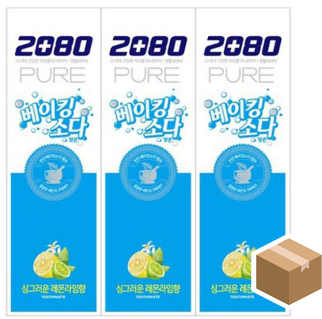 [일상K공감] 2080 베이킹소다 레몬라임 치약 36개, 120g, 슈퍼컨슈머 1