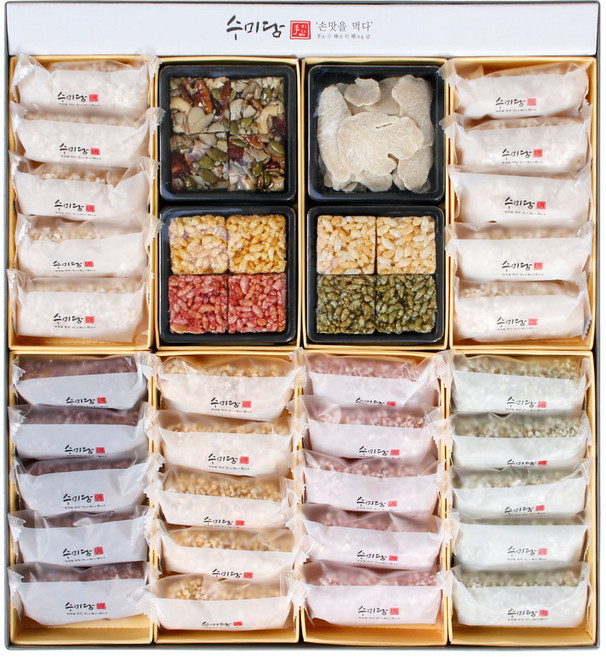 수미담 손맛을 먹다 유과 선물세트 찹쌀 수제 한과, 850g × 1세트, 1세트, 850g
